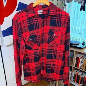 Impure Alternative Basic - Red Plaid Flannel Size Large